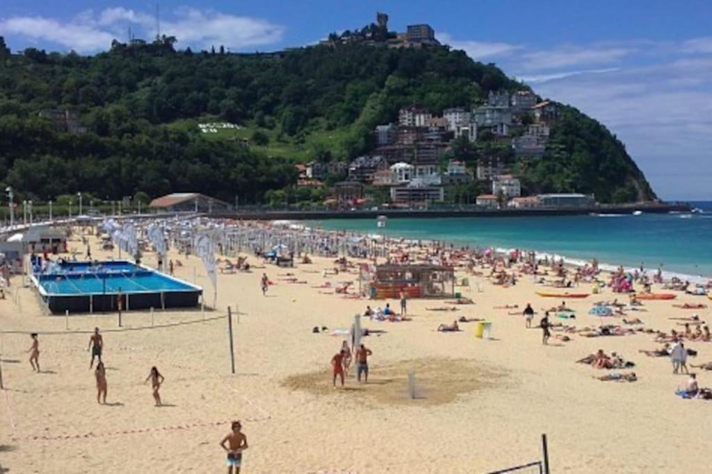 Apartamento A 5Min De La Playa De Ondarreta San Sebastián Dış mekan fotoğraf